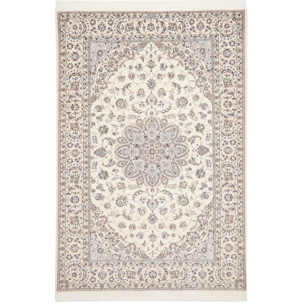 Tappeto Nain 6La Persia bianco 134x202 Tappeto Nain 6La Persia bianco 134x202