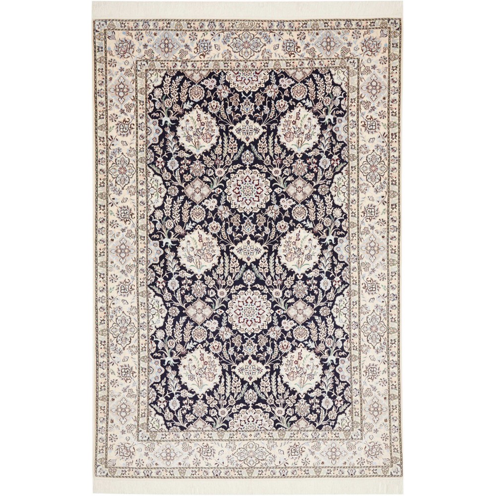Tappeto Nain 6La Persia bianco grigio 153x232 Tappeto Nain 6La Persia bianco grigio 153x232