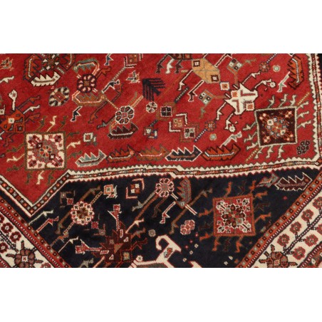 Tappeto Shiraz Persia marrone giallo 158x246