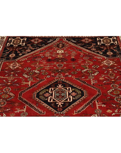 Tappeto Shiraz Persia marrone giallo 158x246