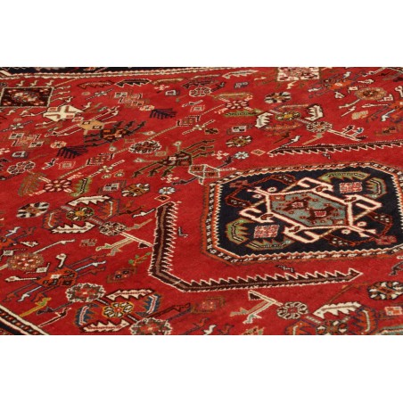 Tappeto Shiraz Persia marrone giallo 158x246