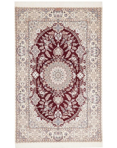 Tappeto Nain 6La Persia bianco azzurro 128x200