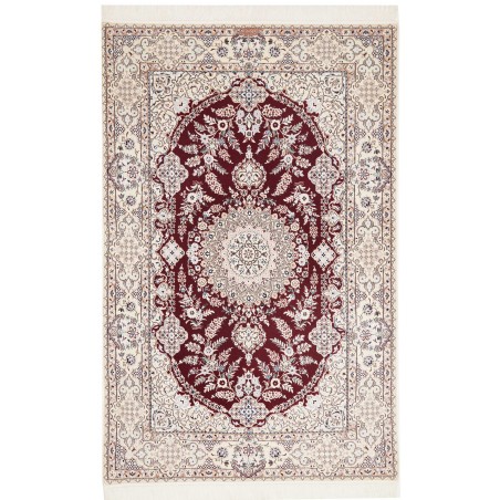 Tappeto Nain 6La Persia bianco azzurro 128x200