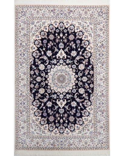 Tappeto Nain 6La Persia bianco blu 158x245