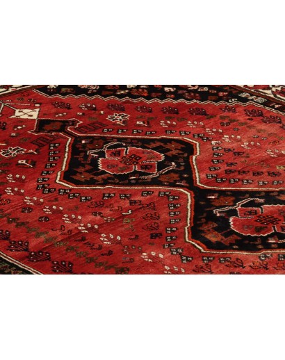 Tappeto Shiraz Persia marrone giallo 163x253