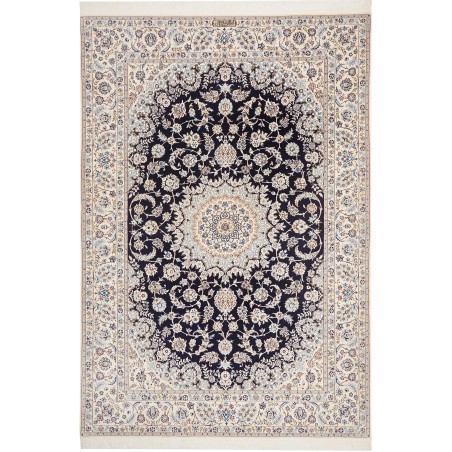 Tappeto Nain 6La Persia bianco grigio 170x250
