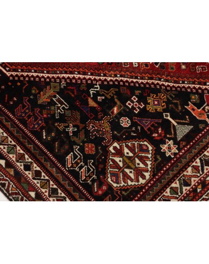 Tappeto Shiraz Persia marrone blu 183x295
