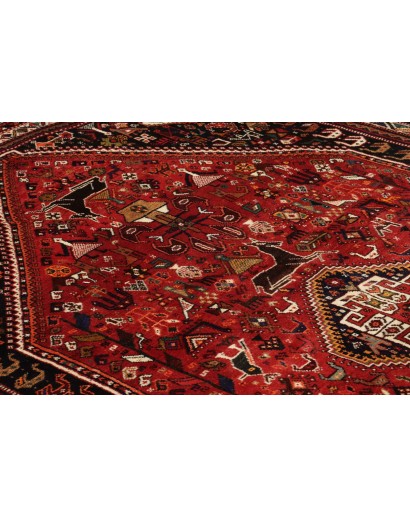 Tappeto Shiraz Persia marrone blu 183x295