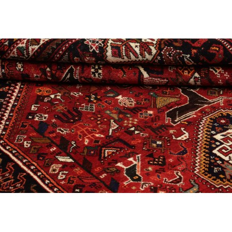 Tappeto Shiraz Persia marrone blu 183x295