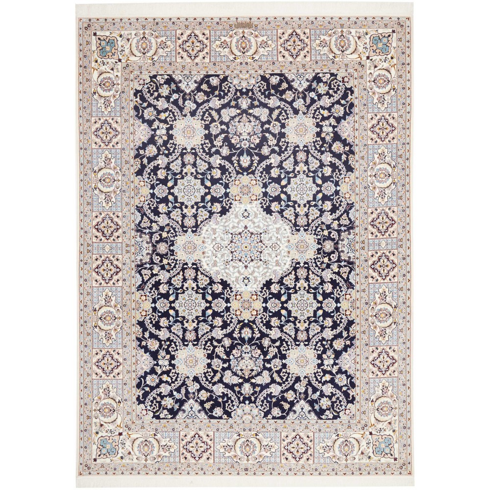 Tappeto Nain 6La Persia bianco grigio 180x246 Tappeto Nain 6La Persia bianco grigio 180x246