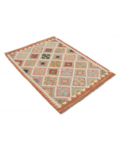 Tappeto Kilim Afghanistan marrone beige 102x147