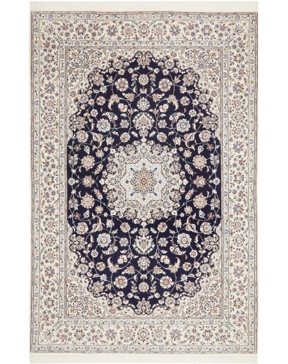 Tappeto Nain 6La Persia bianco grigio 148x223
