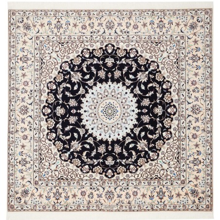 Tappeto Nain 6La Persia bianco blu 172x170