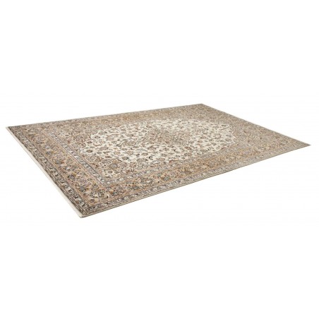 Tappeto Kashan Persia azzurro bianco 198x312