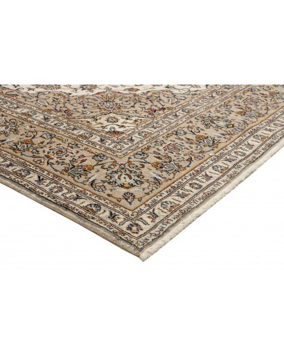 Tappeto Kashan Persia azzurro bianco 198x312
