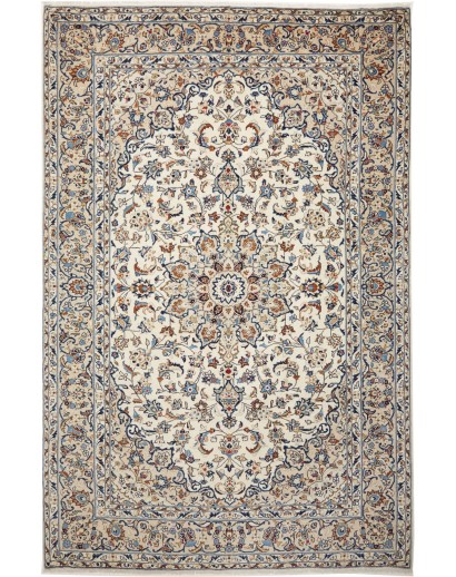 Tappeto Kashan Persia beige verde 197x300