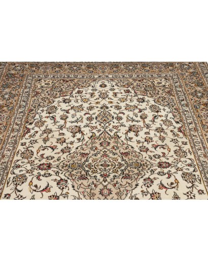 Tappeto Kashan Persia azzurro bianco 198x312