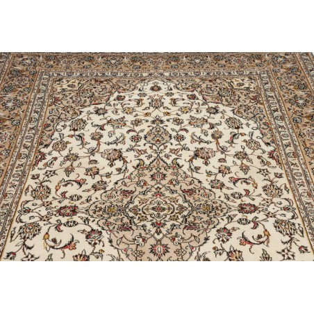 Tappeto Kashan Persia azzurro bianco 198x312