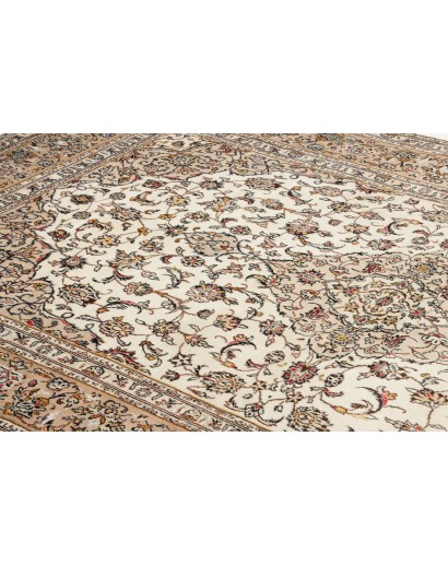 Tappeto Kashan Persia azzurro bianco 198x312