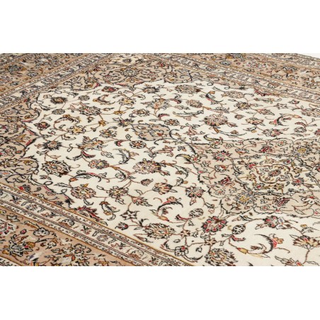 Tappeto Kashan Persia azzurro bianco 198x312