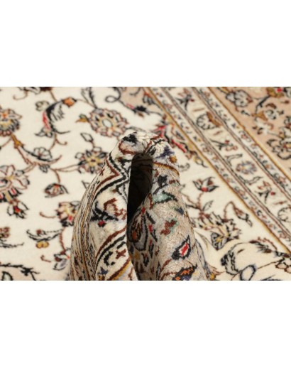 Tappeto Kashan Persia azzurro bianco 198x312