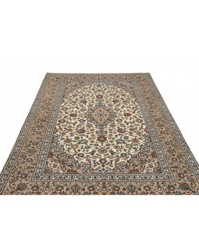 Tappeto Kashan Persia beige verde 198x300