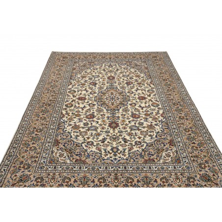 Tappeto Kashan Persia beige verde 198x300