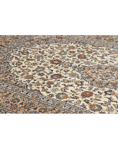 Tappeto Kashan Persia beige verde 198x300