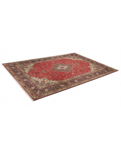 Tappeto Tabriz Persia marrone giallo 200x296