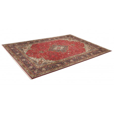 Tappeto Tabriz Persia marrone giallo 200x296