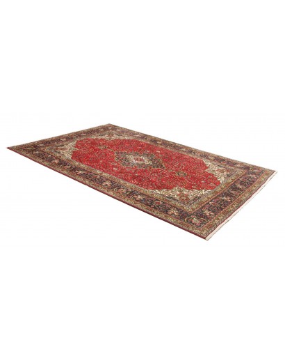 Tappeto Tabriz Persia marrone giallo 200x296