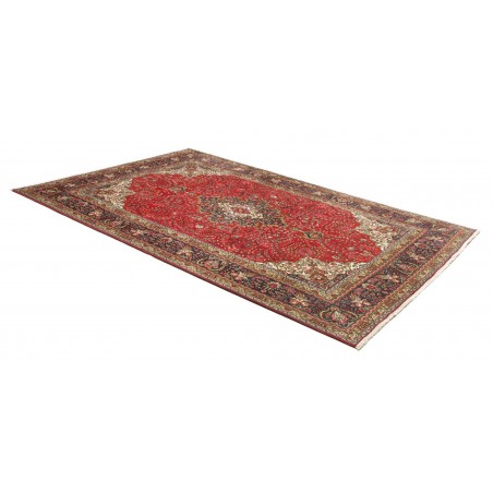 Tappeto Tabriz Persia marrone giallo 200x296