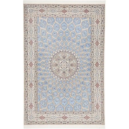 Tappeto Nain 6La Persia bianco grigio 157x240