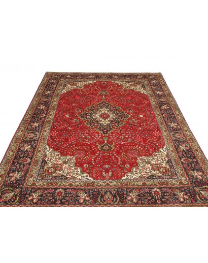Tappeto Tabriz Persia marrone giallo 200x296