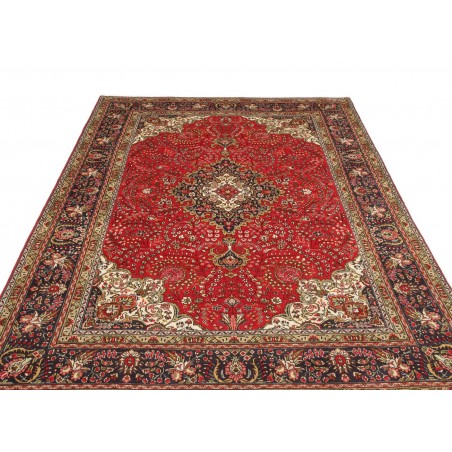 Tappeto Tabriz Persia marrone giallo 200x296