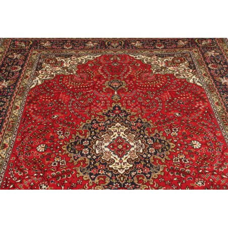 Tappeto Tabriz Persia marrone giallo 200x296
