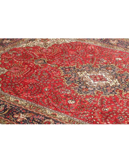 Tappeto Tabriz Persia marrone giallo 200x296
