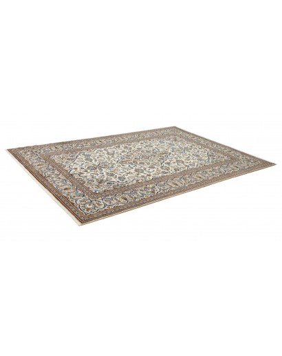 Tappeto Kashan Persia beige grigio 200x293