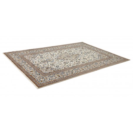 Tappeto Kashan Persia beige grigio 200x293