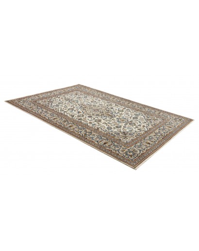 Tappeto Kashan Persia beige grigio 200x293