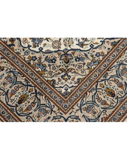 Tappeto Kashan Persia beige grigio 200x293