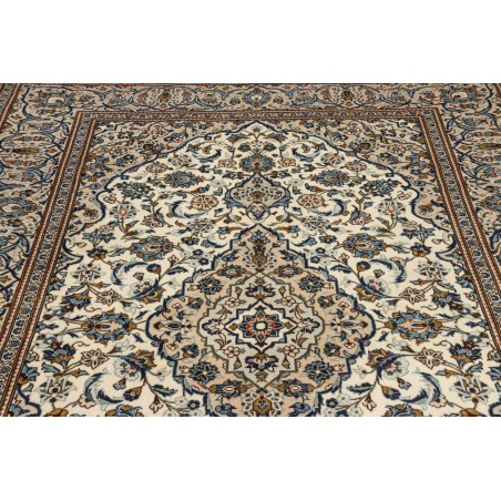 Tappeto Kashan Persia beige grigio 200x293