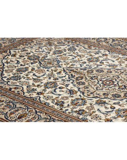 Tappeto Kashan Persia beige grigio 200x293