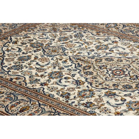 Tappeto Kashan Persia beige grigio 200x293