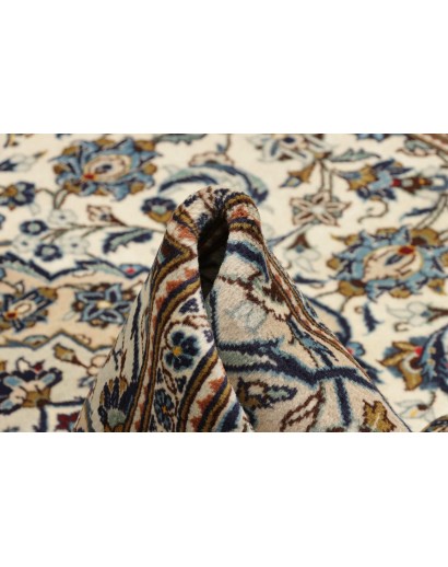 Tappeto Kashan Persia beige grigio 200x293