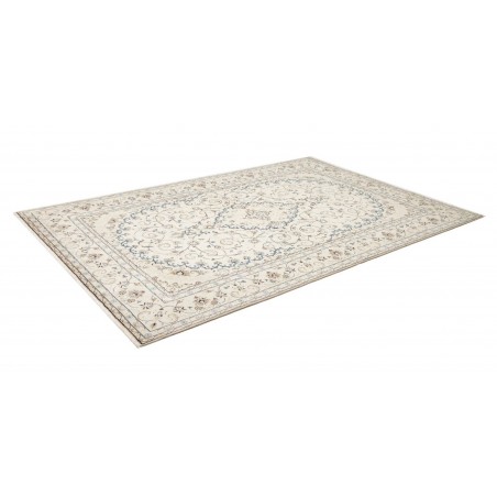 Tappeto Kashan Persia bianco grigio 194x296
