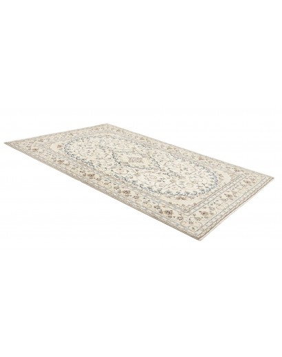 Tappeto Kashan Persia bianco grigio 194x296