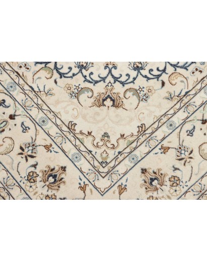 Tappeto Kashan Persia bianco grigio 194x296