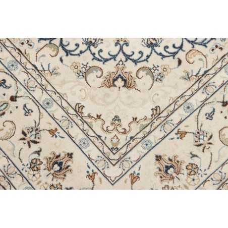 Tappeto Kashan Persia bianco grigio 194x296
