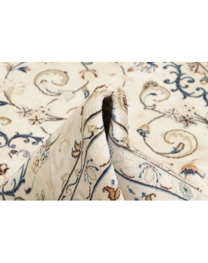 Tappeto Kashan Persia bianco grigio 194x296